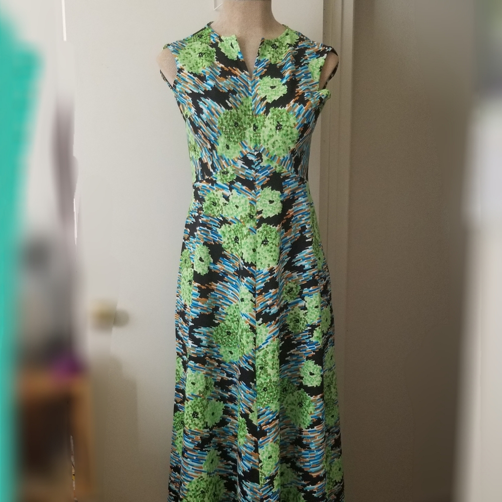 Vintage long sleeveless dress
